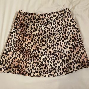 Cheetah print mini skirt